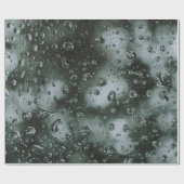 Waterdew op glas cadeaupapier (Vlak)