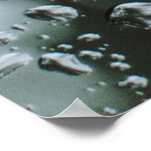 Waterdew op glas poster (Hoek)