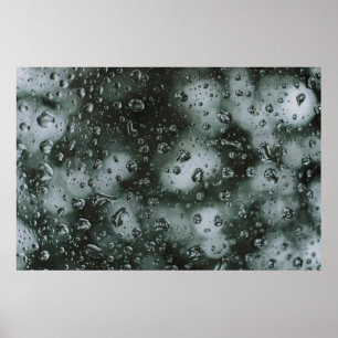 Waterdew op glas poster