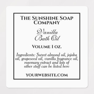  waterdicht badlabel wit & zwart labels