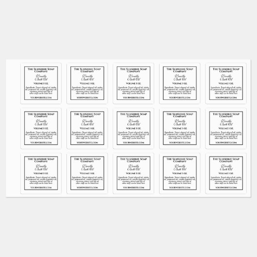  waterdicht badlabel wit & zwart labels (Vel)