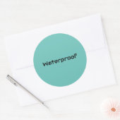 Waterdicht Blauwgroen Blauw Label Splash Gratis Pa (Envelop)