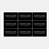 Waterdicht Eenvoudig Modern Zwart Wit Zaken Labels (Vel)