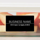 Waterdicht Eenvoudig Modern Zwart Wit Zaken Labels (Aangebracht)