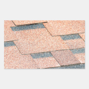 Waterdicht fragment van een dakbedekking rechthoekige sticker