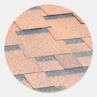 Waterdicht fragment van een dakbedekking ronde sticker