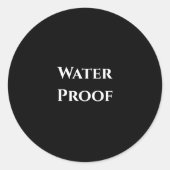 Waterdicht Label Vrije Verpakking Zwart Wit (Voorkant)