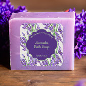 Waterdicht lavender Flowers Soap and Bath Product Labels