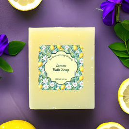 Waterdicht Lemon Soap of Cosmetics Product Label 2