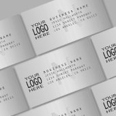 Waterdicht Logo & Modern Faux Metal Retouradres Labels
