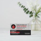 Waterdicht maken Bedrijf Red Visitekaartje (Staand voorkant)