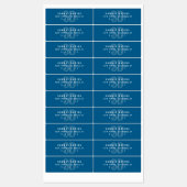 Waterdicht Modern Vet Blauw Adres Labels (Vel)