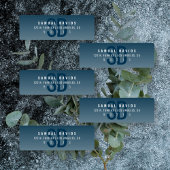 Waterdicht Modern Vet Blauw Ombre Adres Labels