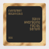 waterdicht productlabel - zwart en goud labels (Design 1)