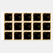 waterdicht productlabel - zwart en goud labels (Vel)