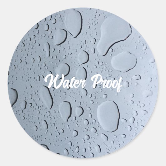 Waterdicht Spatvrij Druppels Pakketlabel Aangepast Ronde Sticker (Voorkant)