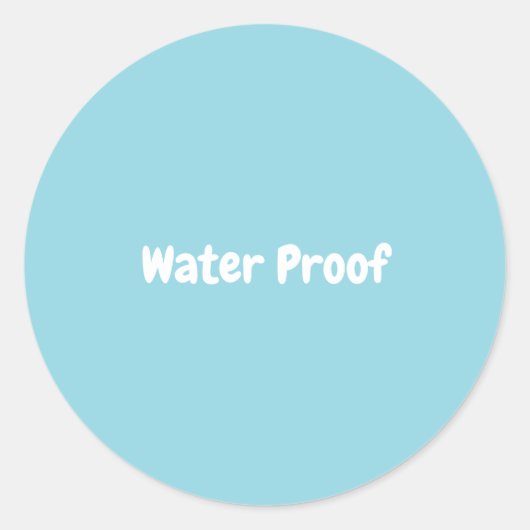 Waterdicht Spatvrij Pakket Blauw Aangepast Etiket (Voorkant)