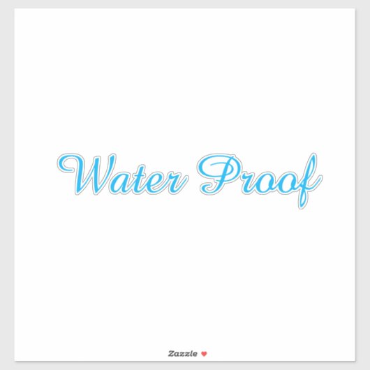 Waterdicht Spatvrij Pakket Blauw Aangepaste Tekst Sticker (Vel)