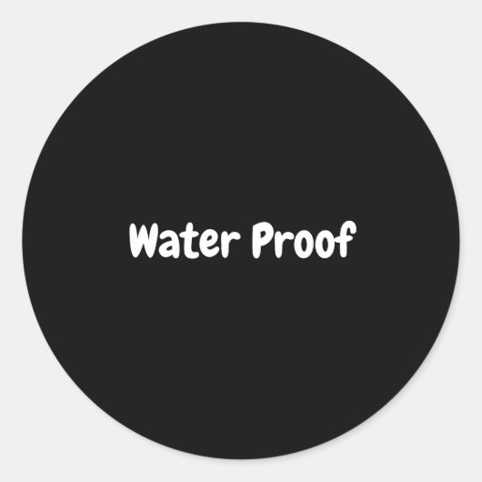 Waterdicht Spatvrij Pakket Zwart Wit Label (Voorkant)