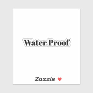 Waterdicht Spatvrij Pakketlabel Zwart Wit Sticker