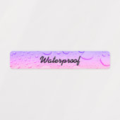 Waterdicht Spatvrij Roze Goud Roze Ombre Druppels Labels (Design 1)