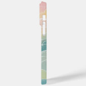 Waterdicht tuinpatroon in pastelkleuren Case-Mate iPhone case (Achterkant / Links)