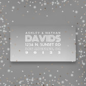 Waterdicht Uniek Creatief Grijs Ombre Adres Labels