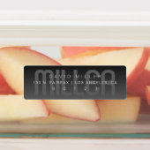 Waterdicht vervagen donkergrijs ombre adres labels (Aangebracht)