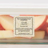 Waterdicht vintage perkamentlabel met ingrediënten labels (Aangebracht)