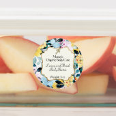 Waterdicht waterbad met geel en blauw floreel & li labels (Aangebracht)