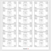 Waterdicht wit of duidelijk Cosmetics productlabel Sticker (Vel)