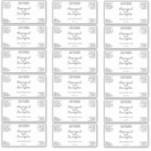 Waterdicht wit of duidelijk Cosmetics productlabel Sticker (Voorkant)