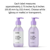 Waterdicht Wit of Duidelijk het Flessenetiket van Sticker