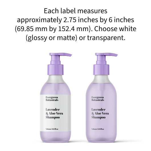 Waterdicht Wit of Duidelijk het Flessenetiket van Sticker