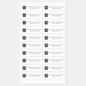 Waterdichte Aangepaste Huisdier Bedrijfsinfo Voor Labels (Vel)