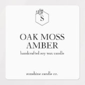 Waterdichte aangepaste kaarsen etiketten - meerder labels (Design 1)