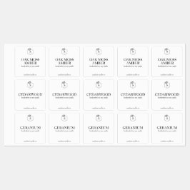 Waterdichte aangepaste kaarsen etiketten - meerder labels