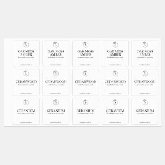 Waterdichte aangepaste kaarsen etiketten - meerder labels