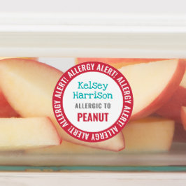 Waterdichte Allergie Alert Gepersonaliseerd Kinder Labels
