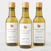 Waterdichte Apple Cider Butter Jelly Jam Labels Wijn Etiket (Flessen)