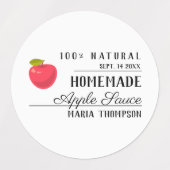 Waterdichte Applesauce Modern Typography Label (Design 1)