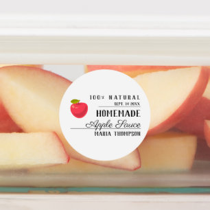 Waterdichte Applesauce Modern Typography Label