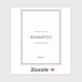 Waterdichte bewerkbare badkamer Vinyl label (Vel)