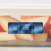  waterdichte blauwe folie zeep cosmetica labels (Aangebracht)