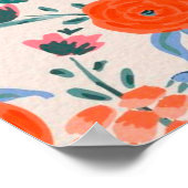 waterdichte bloem poster (Hoek)