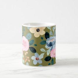Waterdichte bloemen: bloeiende elegantie, elk slok koffiemok