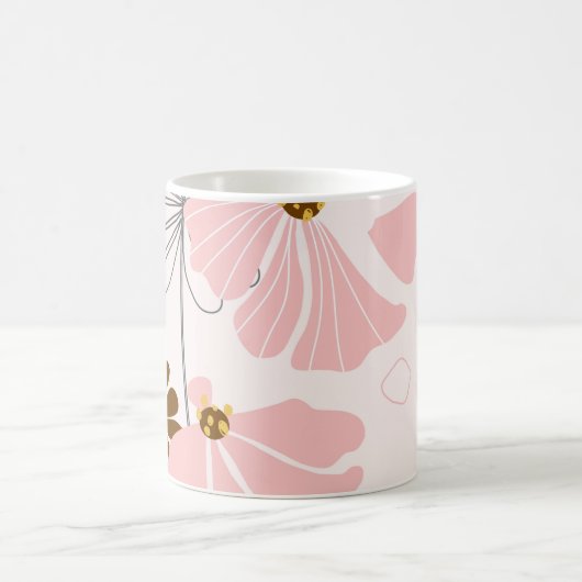 Waterdichte bloemen: een Mok met een botanische to (Center)