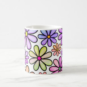 Waterdichte Bloemen: Elegante Mok, Bloeiende Stijl Koffiemok