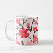 Waterdichte bloemen: Mok kunst met een bloeiende z (Links)