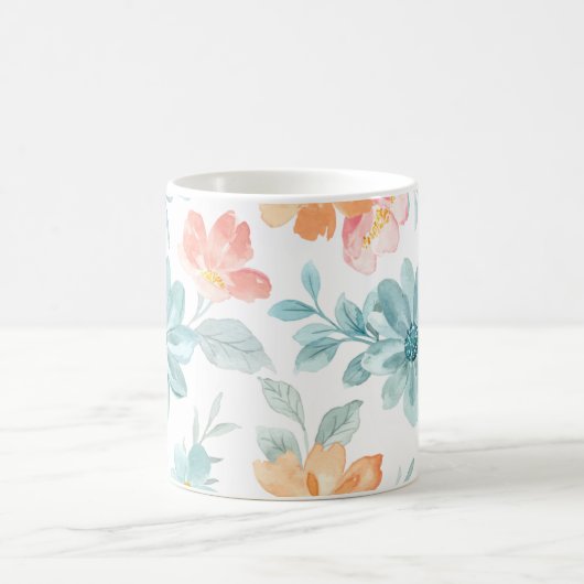 Waterdichte bloemen: Natuur's Touch op een Mok (Center)